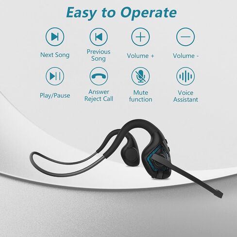 BANIGIPA Bluetooth Headset with Microphone, Open Ear Headphones with Mic in Kuwait