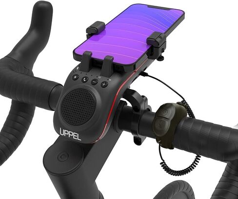 UPPEL Bike Speaker Phone Holder - Bicycle Headlight, Horn, Microphone, for Mountain and Road Cycling in Kuwait