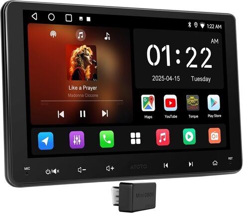 A5L 7inch Android Double DIN Car Stereo with OBD2 Scanner, Wireless CarPlay & Android Auto, 24 Band EQ, DSP, WiFi/BT/USB Tethering, 2G+32G Touchscreen Radio, AI Chat, HDMI Out, GPS/FM/AM in Kuwait