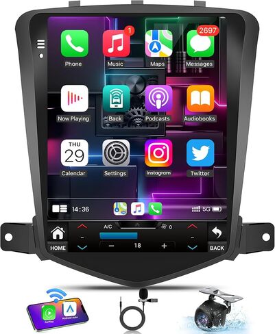 8core 32 ROM Android 13 Car Radio for Chevrolet Chevy Cruze 2009-2015: 10.4 Inch 1024 * 768 HD IPS Tesla Style Touchscreen Wireless Carplay Andriod Auto 5GWiFi Bluetooth5.0 GPS 1080p Camera SWC FM DSP in Saudi Arabia