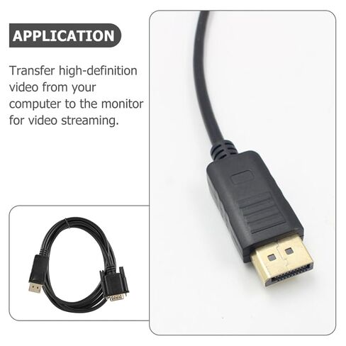 BESTYASH Vga Adapter Cable 1.8m Copper Wire Black Display Connector in Kuwait