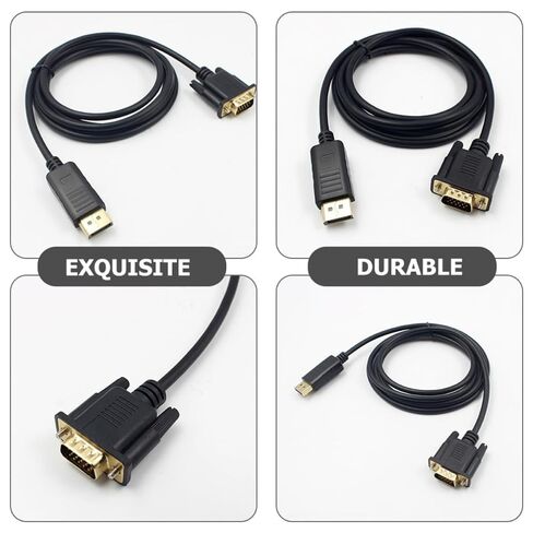 ibasenice Vga Cable 1.8m Copper Wire Video Adapter for Computers in Saudi Arabia