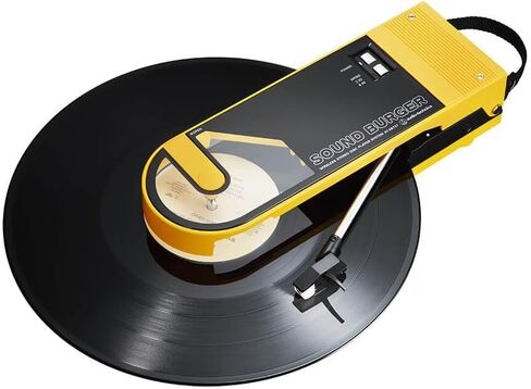 Audio-Technica 2023 AudioTechnica AT-SB727 Sound Burger Portable Turntable with Bluetooth (Yellow) (Renewed) in Kuwait