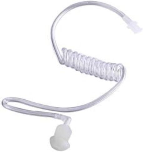 2Pcs Clear Acoustic Tube Replacement for Two Way Radio Earpiece, Headset (with Connector 2 Pack) in Kuwait