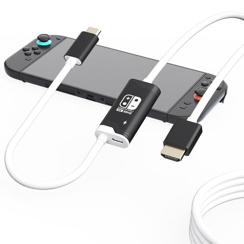 Switch 2 Dock, (Plug-and-Play) USB C to HDMI Cable 4K@60Hz for Nintendo Switch 2/OLED/1, Portable Travel TV Base Adapter ＆ Travel NS2 Docking Station Cord Compatible with Nintendo 2 in Kuwait