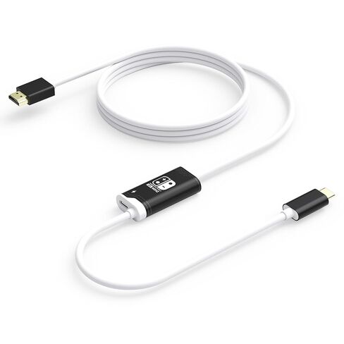 Switch 2 Dock, (Plug-and-Play) USB C to HDMI Cable 4K@60Hz for Nintendo Switch 2/OLED/1, Portable Travel TV Base Adapter ＆ Travel NS2 Docking Station Cord Compatible with Nintendo 2 in Kuwait