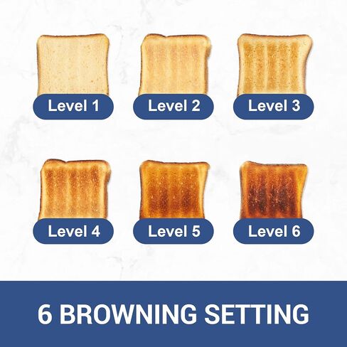 Secura Brands Motorized 2 Slice Toaster with Touch Screen, 30-Min Keep Warm & Countdown Timer Toaster, 6 Bread Types for Even Heating, Cool-Touch Stainless Steel, Bagel Defrost Reheat in Kuwait