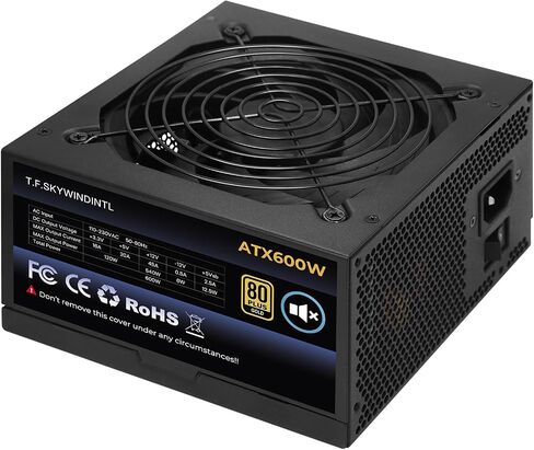600W Power Supply 80 Plus Gold Gaming PSU Non Modular ATX Form Factor in Saudi Arabia