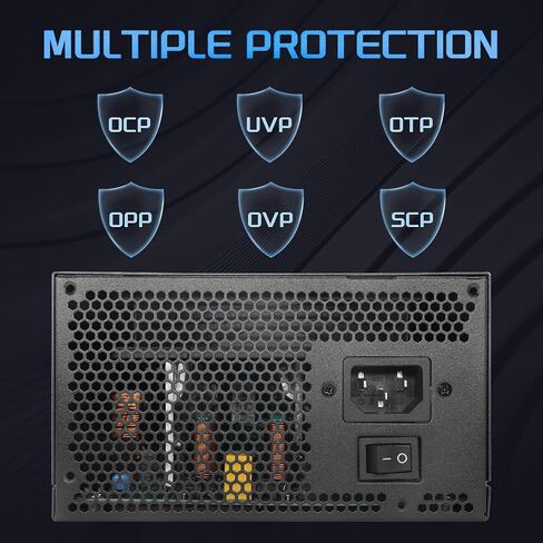 600W Power Supply 80 Plus Gold Gaming PSU Non Modular ATX Form Factor in Saudi Arabia
