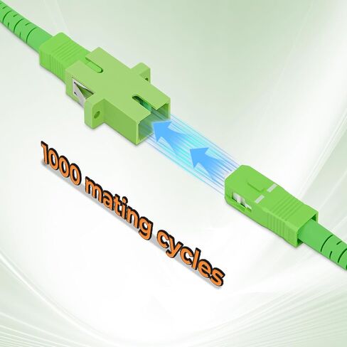 SCAPC to SCAPC Single Mode Fiber Optic Patch Cable – Simplex LSZH Jacket OD-3.0mm, Yellow Patch Cord 3ft in Kuwait