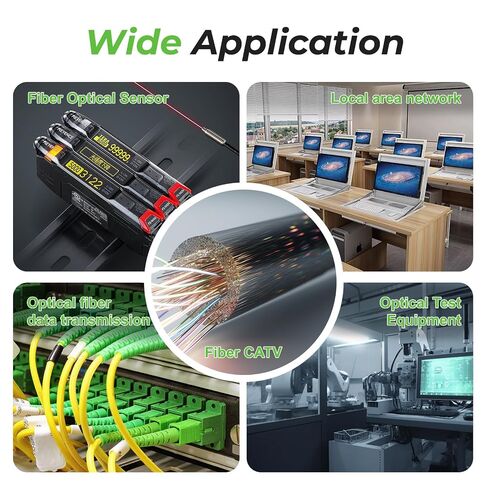 SCAPC to SCAPC Single Mode Fiber Optic Patch Cable – Simplex LSZH Jacket OD-3.0mm, Yellow Patch Cord 3ft in Kuwait