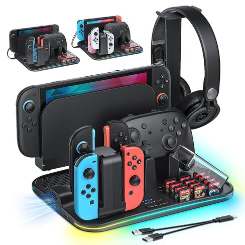FASTSNAIL Charging Dock & Orgainzer Station & Fan for Nintendo Switch 2/1 in Kuwait