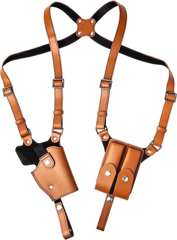 Shoulder Holster for Men with Double Magazine Pouch for Right Hand Use in Kuwait