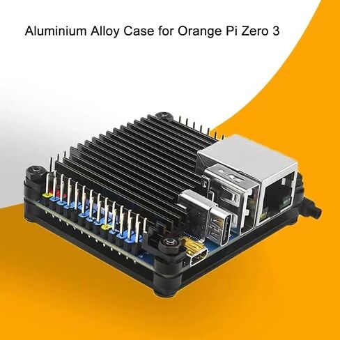Aluminum Heatsink Case for Orange Pi Zero 3 – Passive Cooling Enclosure with Screw Kit, Precision Cutouts for Motherboard Protection in Kuwait
