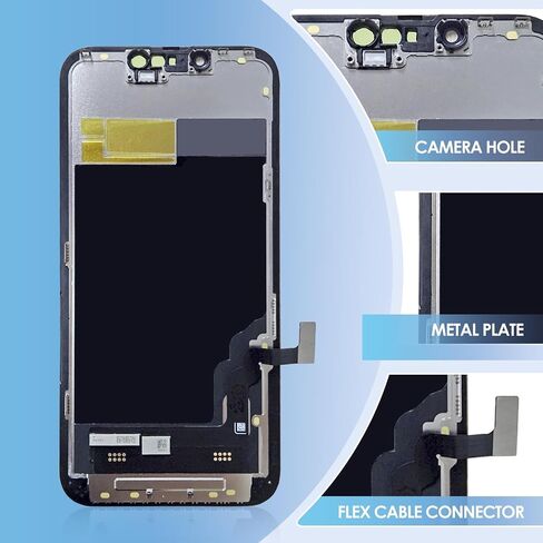 LCD for iPhone 14 Screen Replacement 6.1 Soft OLED for iPhone 14 A2882, A2649, A2881, A2884, A2883 3D Touch LCD Display Digitizer Touch Screen Assembly with Repair Tools Parts in Kuwait