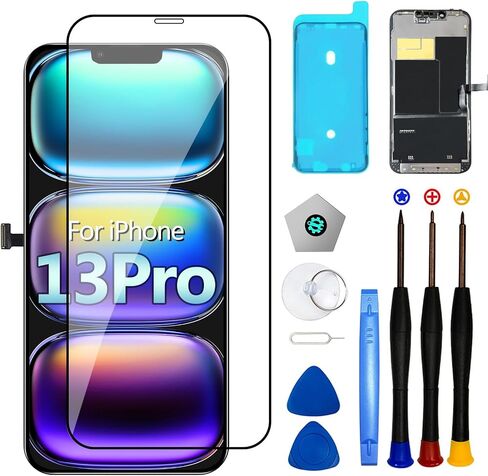 LMQ for iPhone 13 Pro Screen Replacement 6.1'' LCD with Repair Tool Kits in Kuwait