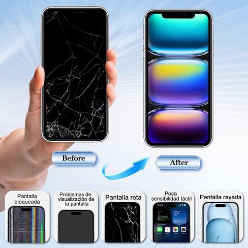 LMQ for iPhone 13 Pro Screen Replacement 6.1'' LCD with Repair Tool Kits in Kuwait