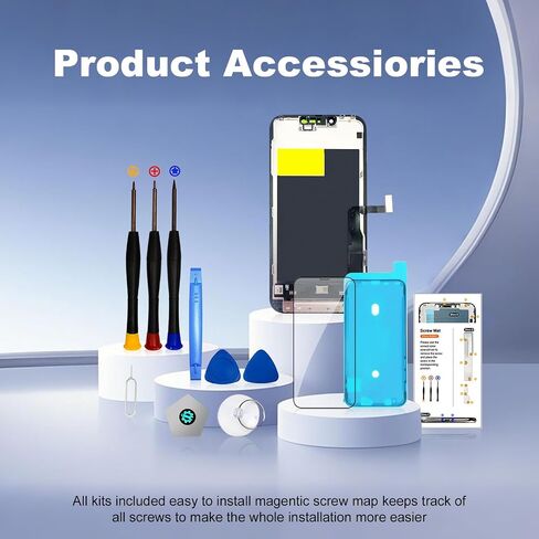 LMQ for iPhone 13 Pro Screen Replacement 6.1'' LCD with Repair Tool Kits in Kuwait