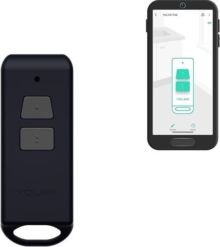 YoLink Mini FlexFob – Compact 2-Button Fob with Rechargeable Type C Battery, Long-Range 1/4 Mile Hub Connection, Compatible with Alexa & IFTTT, Smart Control for YoLink Devices, YS3614 in Kuwait