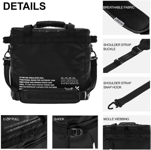 Extra Large Soft Sided Cooler Bag | 48 Can Collapsible Ice Chest with 72H Ice Retention | Leakproof Insulated Portable Cooler for Camping, Beach, Road Trips, Grocery Shopping in Kuwait