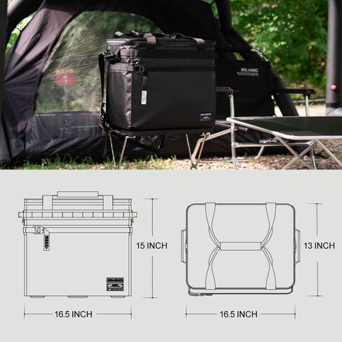 Extra Large Soft Sided Cooler Bag | 48 Can Collapsible Ice Chest with 72H Ice Retention | Leakproof Insulated Portable Cooler for Camping, Beach, Road Trips, Grocery Shopping in Kuwait