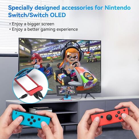 Leinsis Nintendo Switch Docking Station 4K/1080P 30Hz TV Dock in Kuwait