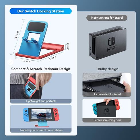 Leinsis Nintendo Switch Docking Station 4K/1080P 30Hz TV Dock in Kuwait