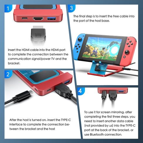 Leinsis Nintendo Switch Docking Station 4K/1080P 30Hz TV Dock in Kuwait