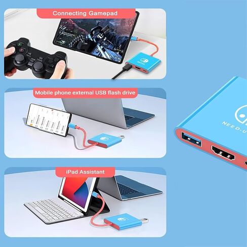 Switch Docking Station for Nintendo Switch, 100W Fast Charging Dock Station with 4K@60Hz HDMI, USB C to HDMI Adapter for Steam Deck, MacBook, Laptop, TV Monitor in Kuwait