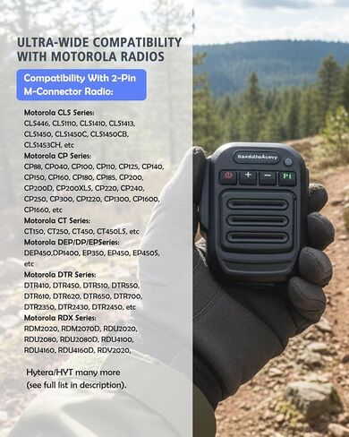 Wireless WalkieTalkie Handheld Speaker Microphone for Motorola & Yaesu in Kuwait