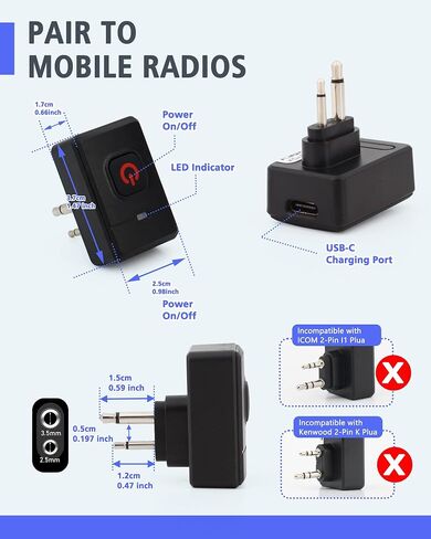 Wireless WalkieTalkie Handheld Speaker Microphone for Motorola & Yaesu in Kuwait