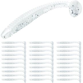 Swimbaits Paddle 25/30/50PCS, 4/3/2 Inchs, Plastic Bait Swimmer for Trout Crappie Bass,White bass Lures for Saltwater/Freshwater,Two Styles-Thick & Slende in Kuwait