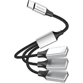 MOGOOD USB C Male to 3 USB Female Cable Splitter 1FT OTG Adapter Cord in Kuwait