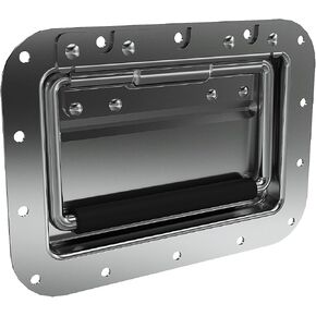 TCH Hardware 4 Pack Large Spring Loaded Steel Recessed Handle Zinc with Padded Grip - Case Chest Box Cabinet Speaker in Saudi Arabia