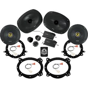 KICKER Front and Rear Door 6x9 & 6.5 Speakers Kit for Subaru Legacy 2015-20 Upgrade Kit - 2 Pairs of CS Series 6x9 and 6 1/2 Inch Speakers with Adapters and Harnesses - 46CSS694 & 46CSC654 in Kuwait