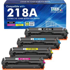 218A Toner Cartridges 4 Pack for HP 218A Toner 218X 218 MFP 3301fdw 3201dw in Kuwait