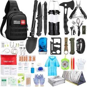 Survival Kit, 151Pcs Survival Gear Emergency Supplies First Aid Kit in Kuwait