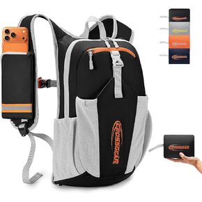 CROSS GEAR 16L Foldable Hiking Backpack, RFID Protection, Lightweight Waterproof Daypack, Packable Backpacks for Women Men, Small Hiking Daypack for Camping Travel Outdoor, Black in Saudi Arabia