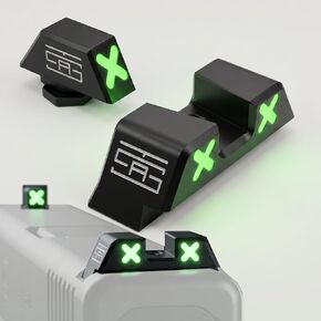 TSA® XXX Glow Sights for Glock® 17 19 19X 40 44 45 47 49 Gen 1-6 & MOS Screws Included in Saudi Arabia