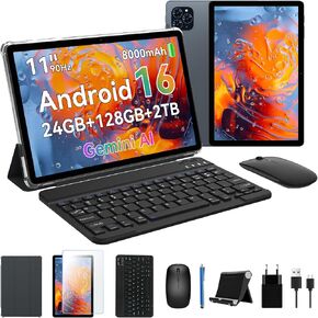 11 Inch Android 16 Tablet with Keyboard, 24GB RAM, 256GB, 2K Display in Kuwait