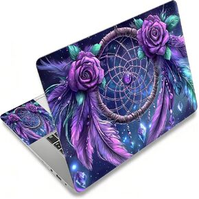Laptop Skin Sticker Decal, Universal Reusable Vinyl Laptop Cover for 12" 13" 13.3" 14" 15" 15.4" 15.6" Notebook PC, Waterproof Scratch-Resistant with 2 Wrist Pads, Easy to Apply & Remove,Galaxy Trees in Kuwait