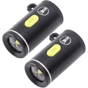 Compact USB Reading Light Lightweight Aluminum Construction for Dog Walking, 2 Pcs Small LED Light for Night Use (Silver) in Kuwait