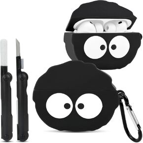 CCXNAS for AirPods Pro 3 Case Cute, Silicone Anime Design, Black in Kuwait