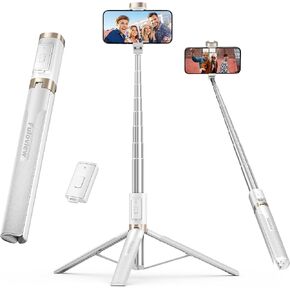 Fuloview 72'' Selfie Stick for iPhone,Tripod Wireless Remote for Selfies,Group Photograph,Video Recording. Phone Stand Compatible with iPhone Android Phone,Camera in Kuwait