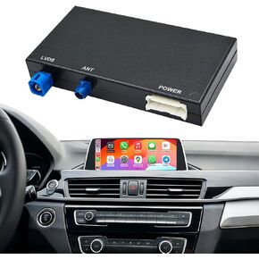 Wireless CarPlay Android Auto Retrofit Kit for BMW CIC System 1/2/3/4/5/7seriers X1/X3/X5/X6/E60/E61/E81/E90/F07/F10/F11/E84/E71/F25/E70 2008-2012,Support OEM Controls, Airplay Mirror,Reverse Camera in Kuwait