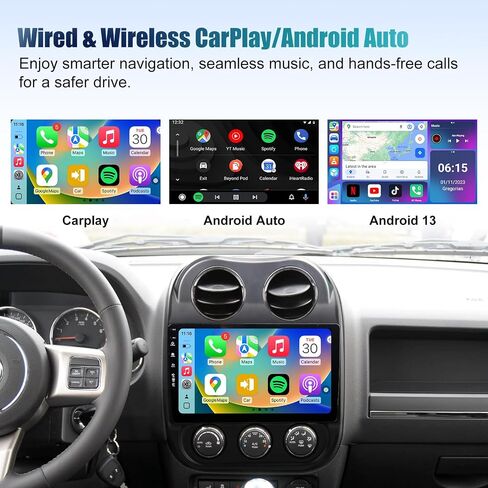 Android 4core 64G Car Radio Stereo for Jeep Compass Patriot 2010-2016 in Saudi Arabia