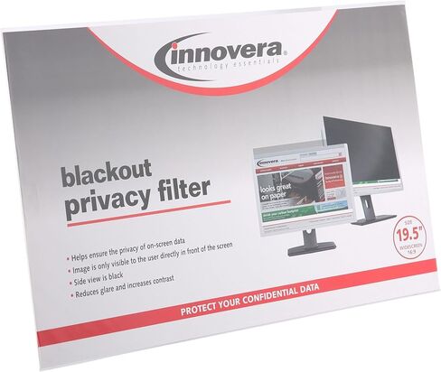Innovera Blackout Privacy Monitor Filter for 19.5" Widescreen Flat Panel Monitor, 16:9 Aspect Ratio in Kuwait