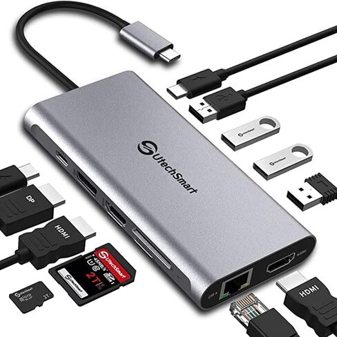 UtechSmart USB C Hub, 12 in 1 USB C Laptop Adapter in Kuwait