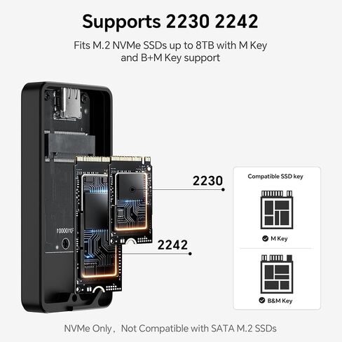 Thermalright HR-EP101 M.2 NVMe SSD Enclosure, 10Gbps USB-C in Kuwait