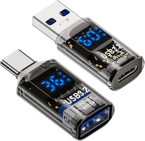 USB to Type C Adapter,Type C Revolution USB 3.2 Female LED Display in Kuwait